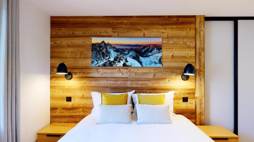 Sabaudinha- location appartement de charme à champagny en vanoise Sabaudinha- Chambre 1 avec lit 2 places